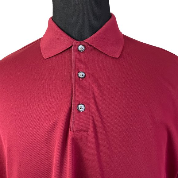 Nike | Men's Dri-Fit UV Red Short Sleeve Polo Shirt Large RF Rollout 2006 Polo - Picture 3 of 8